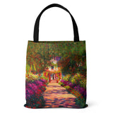 Cross-Border Supply Monet Sunrise Impressionist Oil Painting Digital Printing Eco-friendly Bag Vintage Canvas Bag