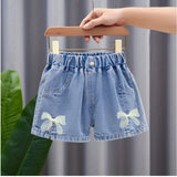 Children's Denim Shorts Factory Wholesale Girls Casual Thin Pants Summer New Children's Clothing Shorts Wholesale Shorts