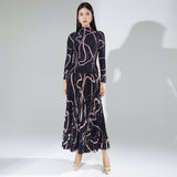2025 Change the picture, OEM processing, custom fashion women's clothing, personalized suit, autumn clothing, new pleated top, skirt two-piece set