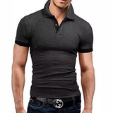 GOOSUDU New Arrival Summer T-shirt Paul Men's Short-Sleeved Shirt Popular Fashion Polo Shirt