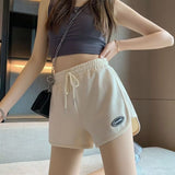 GOOSUDU Summer Casual Sports Hot Pants Shorts Women's High Waist Loose and Slimming Running Fitness A- line Pants Wide Leg Pants Ins