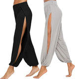 GOOSUDU Cross-Border  Wishebay New HOTan and NEWn Style Women Sports High Slit Hippie Harem Pants Yoga Pants