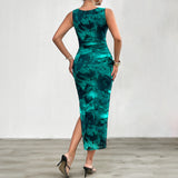 Hot Trade Women's Clothing  Temu New Shein  2025 Spring and Summer Elegant Slim Sleeveless Dress