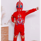 Autumn Ultraman Clothes Boys Spring and Autumn Suits  New Boys Children Spider-Man Fashionable Children's Clothing