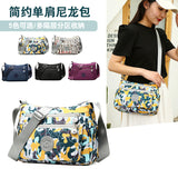 New Women's Cross-Body Bag Lightweight Cloth Bag Nylon Multilayer One Shoulder Bag Oxford Cloth Large Capacity Bag Cross-Border Wholesale