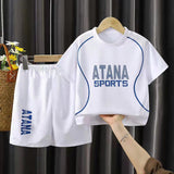 Boys Quick Drying Clothes Children's Sports Suit Summer Girls Basketball Wear Children and Teens Short Sleeve Western Style Soccer Uniform