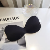 2025 Seaside vacation underwear invisible latex chest sticker dress photo special non-slip gathering top support silicone thickened bra