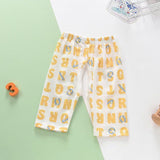 Baby Open-Seat Pants Cotton Thin Baby Cropped Pants Pajama Pants Children's Air Conditioning Pants Summer Loose Breathable Pants