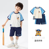 Boys' Short Sleeve Suit  Summer New Children's T-shirt Shorts Sportswear Summer Baby Boys' Clothes