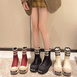 2025  Thick cake sole Martin boots women's shoes popular new  short boots British style versatile