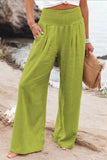 GOOSUDU In Stock!  HOTan and NEWn Spring and Summer   Casual Wide-Leg Cotton and Linen Popular Loose Trousers for Women