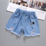 Children's Denim Shorts Factory Wholesale Girls Casual Thin Pants Summer New Children's Clothing Shorts Wholesale Shorts