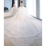 goosudu Main Wedding Dress Long Sleeve New -Style Bride Small Sense Palace Style Retro Trailing New Factory Direct Sales