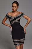 goosudu Orianna Off Shoulder Cocktail Dress