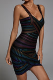 goosudu Rainbow Bandage Dress