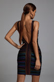 goosudu Rainbow Bandage Dress