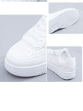 New Spring Women Sneakers White Tennis Women Shoes Canvas Slip on Female Row Shoes Platform Flats Casual Ladies Vulcanize Shoes