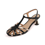 Elegant Thin High Heels Women Sandals Summer Fashion Narrow Band Ankle Strap Mature Office Ladies Party Shoes Woman  New