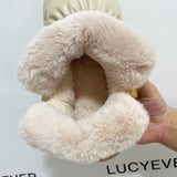 New Waterproof Snow Boots for Women Super Warm Plush Platform Ankle Boots Woman Winter Pu Leather Cotton Padded Shoes Mujer