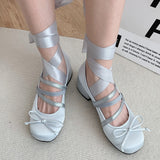Women Bow Marie Jane Lolita Shoes Chunky Sandals Summer New Designer Retro High Heels Shoes Sweet Sexy Dress Pumps Zapatos