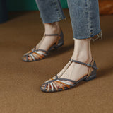New Summer Women Sandals Party Prom Wedding Pumps Genuine Leather Thin Strap High Heels Fashion Sexy Concise Shoes Woman