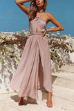 New Women Summer Boho Maxi Long Dress Evening Party Beach Dresses Sundress Backless Halter Dress Summer