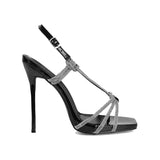 European and American Style Summer New Sexy Wrapping High Heel Sandals Water Diamond Shining Super High Heel Banquet