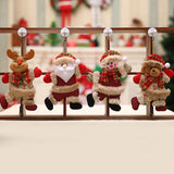 Elk Santa Dolls Christmas Pendants Merry Christmas Pendants Hanging Ornaments Xmas Party New Year Decorations Navidad Noel