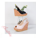 Women's Sandals Casual Peep Toe Sandals Female High Heels With Platforms Sandalias Spring Summer Fashion New Ladies Shoes