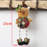 Elk Santa Dolls Christmas Pendants Merry Christmas Pendants Hanging Ornaments Xmas Party New Year Decorations Navidad Noel