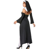 goosudu  NEW Carnival Halloween Lady Religious Nun Habit Costume Convent Choir Superior Roleplay Cosplay Fancy Party Dress