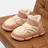 New Waterproof Snow Boots for Women Super Warm Plush Platform Ankle Boots Woman Winter Pu Leather Cotton Padded Shoes Mujer
