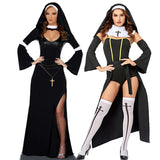 goosudu  NEW Carnival Halloween Lady Religious Nun Habit Costume Convent Choir Superior Roleplay Cosplay Fancy Party Dress