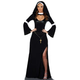 goosudu  NEW Carnival Halloween Lady Religious Nun Habit Costume Convent Choir Superior Roleplay Cosplay Fancy Party Dress