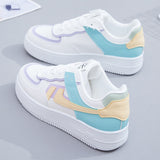 New Spring Women Sneakers White Tennis Women Shoes Canvas Slip on Female Row Shoes Platform Flats Casual Ladies Vulcanize Shoes