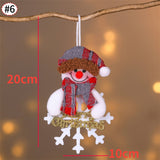 Elk Santa Dolls Christmas Pendants Merry Christmas Pendants Hanging Ornaments Xmas Party New Year Decorations Navidad Noel