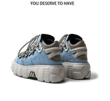 Autumn and winter new women's shoes fashion british Street style Lace up design knight Martin locomotive short boots 41