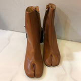 goosudu Luxury Brand Designer Split Toe Ankle Boots New Fashion Chunky Round High Heels Women Boots Winter Tabi Shoes Short Boots