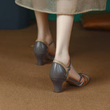 New Summer Women Sandals Party Prom Wedding Pumps Genuine Leather Thin Strap High Heels Fashion Sexy Concise Shoes Woman