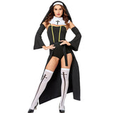 goosudu  NEW Carnival Halloween Lady Religious Nun Habit Costume Convent Choir Superior Roleplay Cosplay Fancy Party Dress