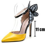 Brand New Summer Sandals Women Dress Party Sexy Thin High Heels Woman Shoes Office Ladies Butterfly Luxury Fashion Sandals