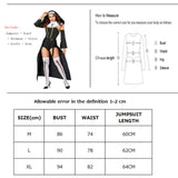 goosudu  NEW Carnival Halloween Lady Religious Nun Habit Costume Convent Choir Superior Roleplay Cosplay Fancy Party Dress