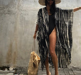 woloong New Summer Women Boho Maxi Dress Summer Sexy Hollow Dresses Beach Cover Up Female Robe Dress Bikini Cover-ups Clothing Gift