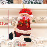 Elk Santa Dolls Christmas Pendants Merry Christmas Pendants Hanging Ornaments Xmas Party New Year Decorations Navidad Noel