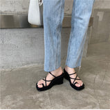 woloong Summer New Fashion Women Wedges Slippers Sexy Flip Flop Sandals High Quality Ladies Outdoor Platform Slides