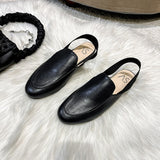 woloong  Rear elastic belt half slippers women summer wear Muller shoes new flat sandals