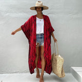 woloong New Summer Women Boho Maxi Dress Summer Sexy Hollow Dresses Beach Cover Up Female Robe Dress Bikini Cover-ups Clothing Gift