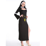 goosudu  NEW Carnival Halloween Lady Religious Nun Habit Costume Convent Choir Superior Roleplay Cosplay Fancy Party Dress