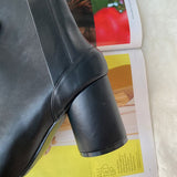 goosudu Luxury Brand Designer Split Toe Ankle Boots New Fashion Chunky Round High Heels Women Boots Winter Tabi Shoes Short Boots