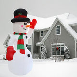 Giant Inflatable Snowman Christmas Decor Night Light Outdoor Toy with LED Light Quick Air Inflated New Year Party Yard Xmas Gift